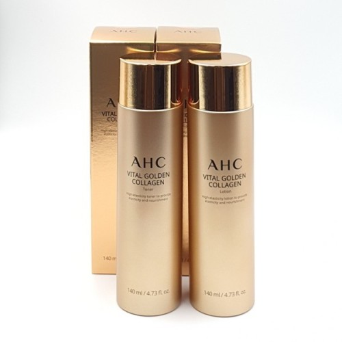 AHC 바이탈 골든 콜라겐 토너 140ml + 로션 140ml