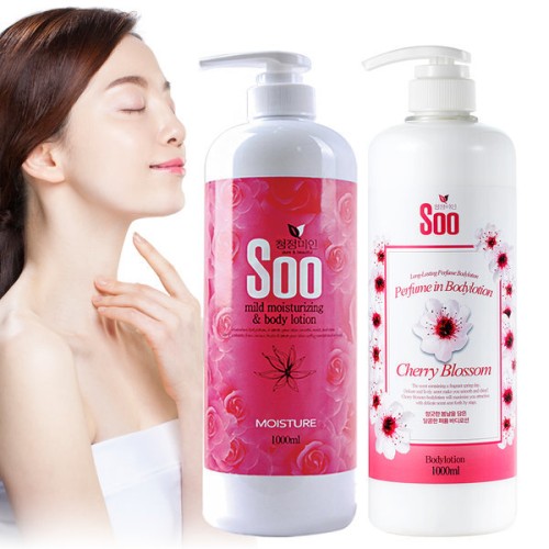 청정미인 퍼퓸 바디로션 워시 샴푸 린스 1000ml 1+1 행사 (최종가 9900원) / 총 2000ml 대용량